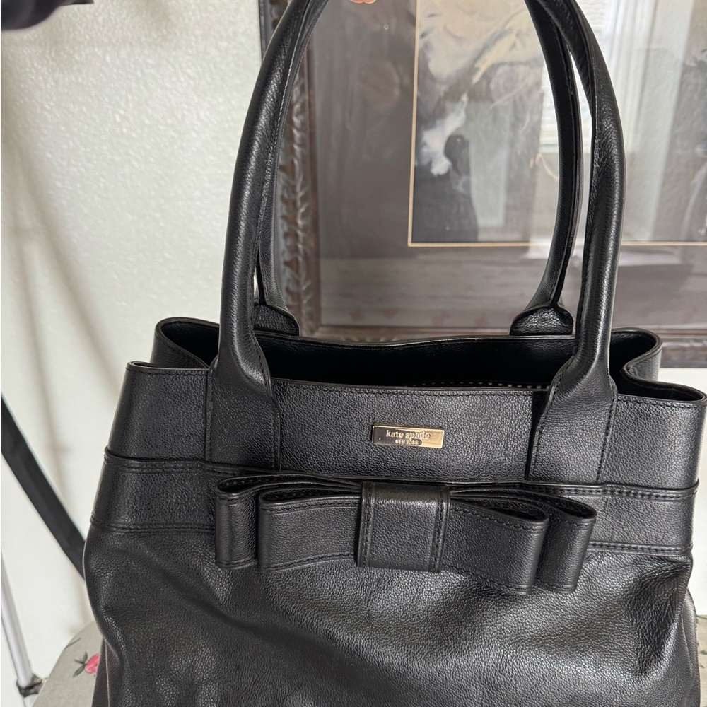 Kate Spade Black Bow Tote Bag